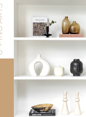 姹寂风样板房家居摆件软装饰品