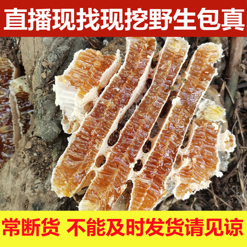 野生蜂蜜广西深山蜂巢蜜老蜂巢蜜