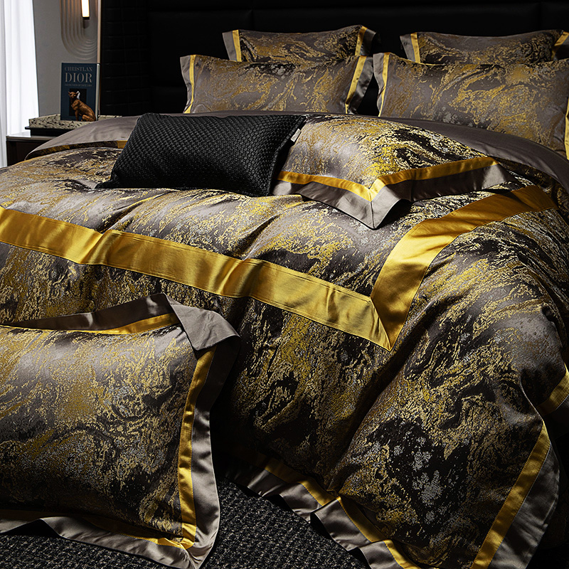 金樽兔高档高级感欧式轻奢四件套宫廷别墅床上用品床盖款被套床单