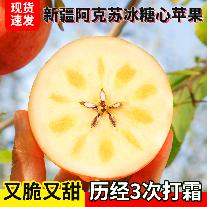 正宗新疆阿克苏冰糖心苹
