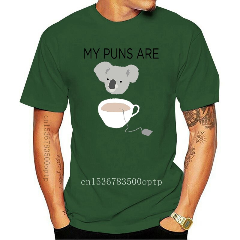 new my puns are koala tea t-shirt funny nerd tee pun lover j
