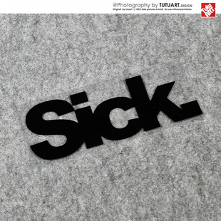 TUTU圖圖車貼 SICK车身文字贴 HF风格轮眉贴纸划痕遮盖防水反光贴