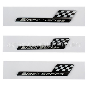 适用奔驰A级GT赛道车标叶子板侧标改装黑武士车贴BlackSeries尾标