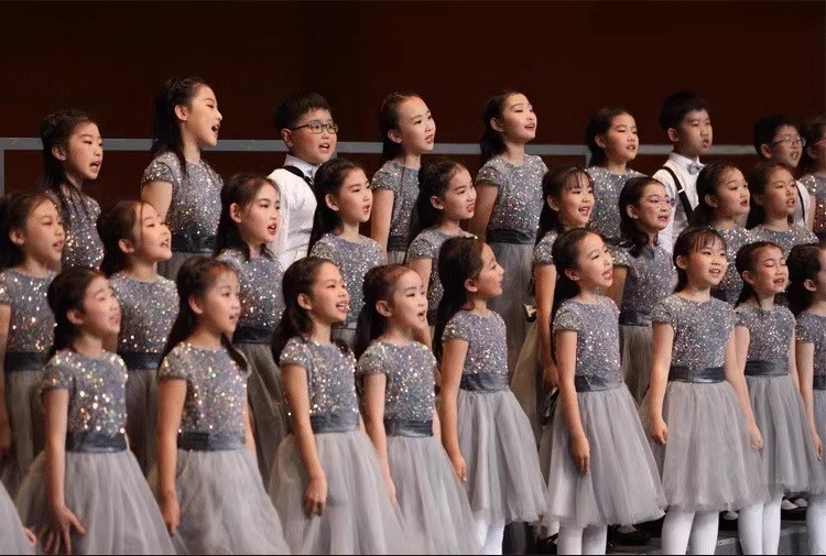 男女款大合唱团演出服亮片裙