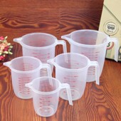 带刻度杯塑料毫升杯烘焙计量杯量酒器加厚型量杯食品级水量杯