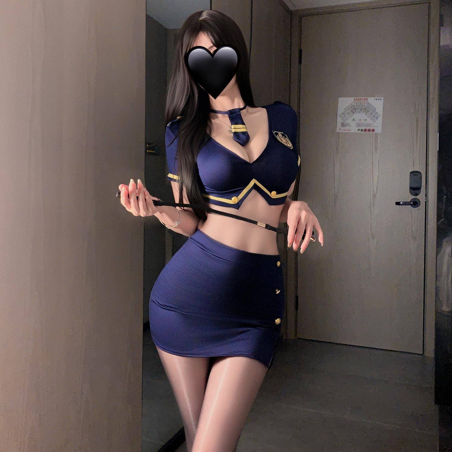 性感机长空姐制服角色扮演服装女纯欲主播变装女警cos服夜店诱惑