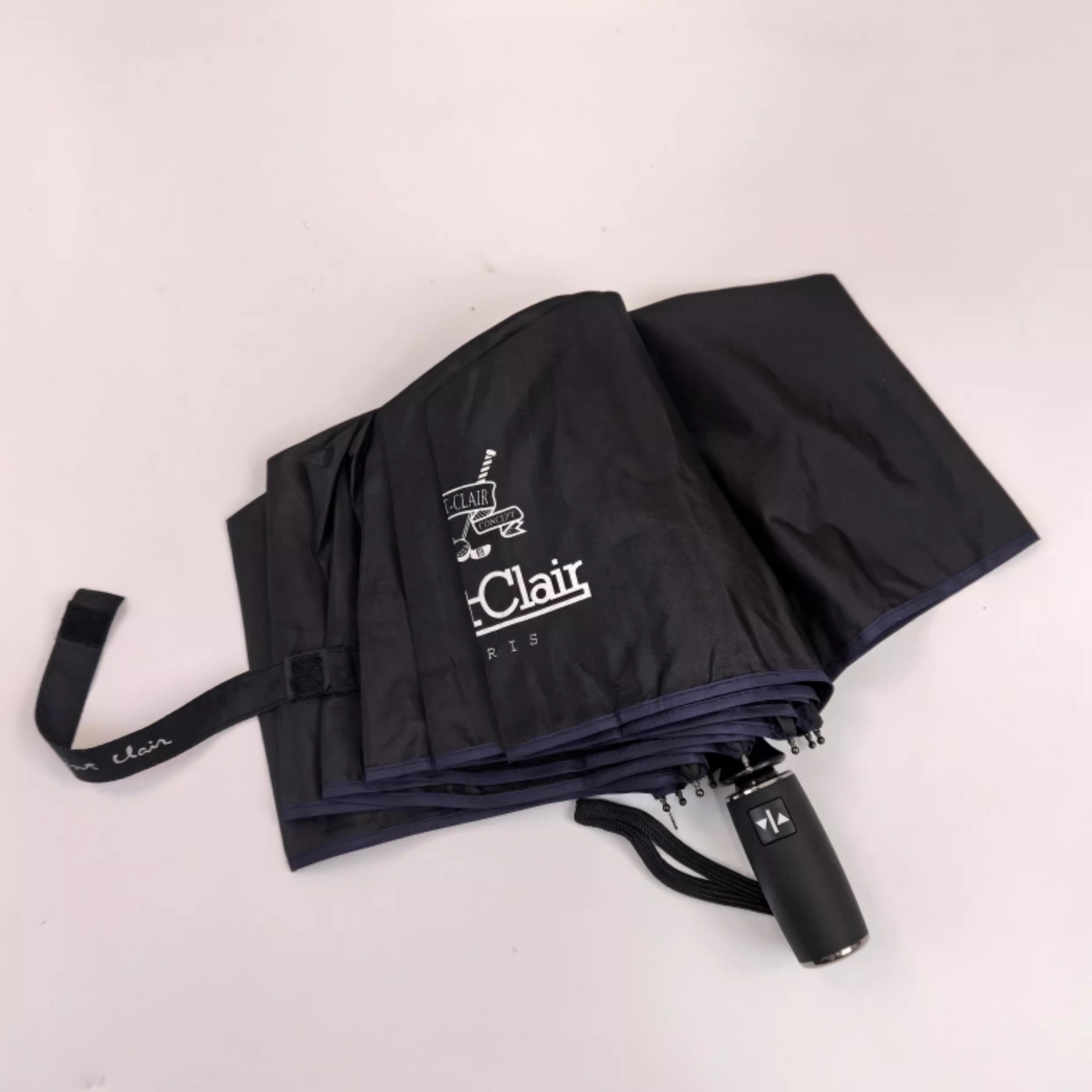 纳米速干面料 韩国saint clair全自动黑蓝绅士伞加固防风折叠雨伞