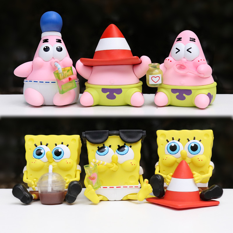 好朋友海绵宝宝派大星盲盒手办