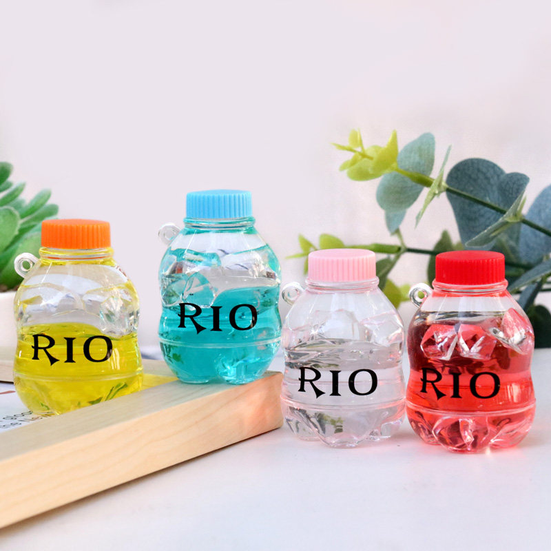 可爱流沙瓶许愿瓶钥匙扣配件ins精致液体小瓶子饰品桌面摆件盲盒