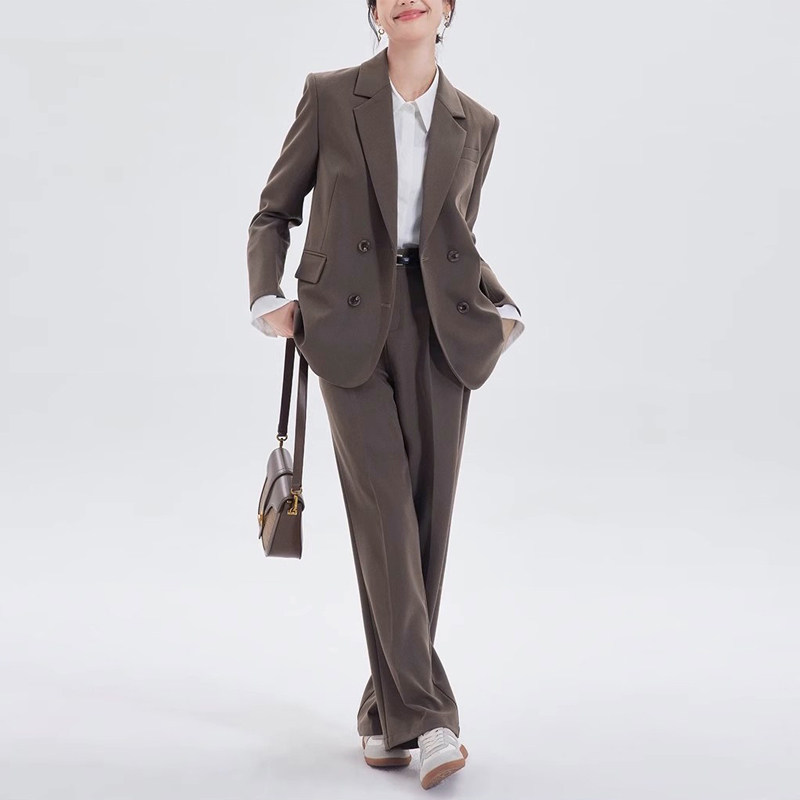 2026年早春季新款休闲通勤西装套装女职业西装工服两件套个性女装