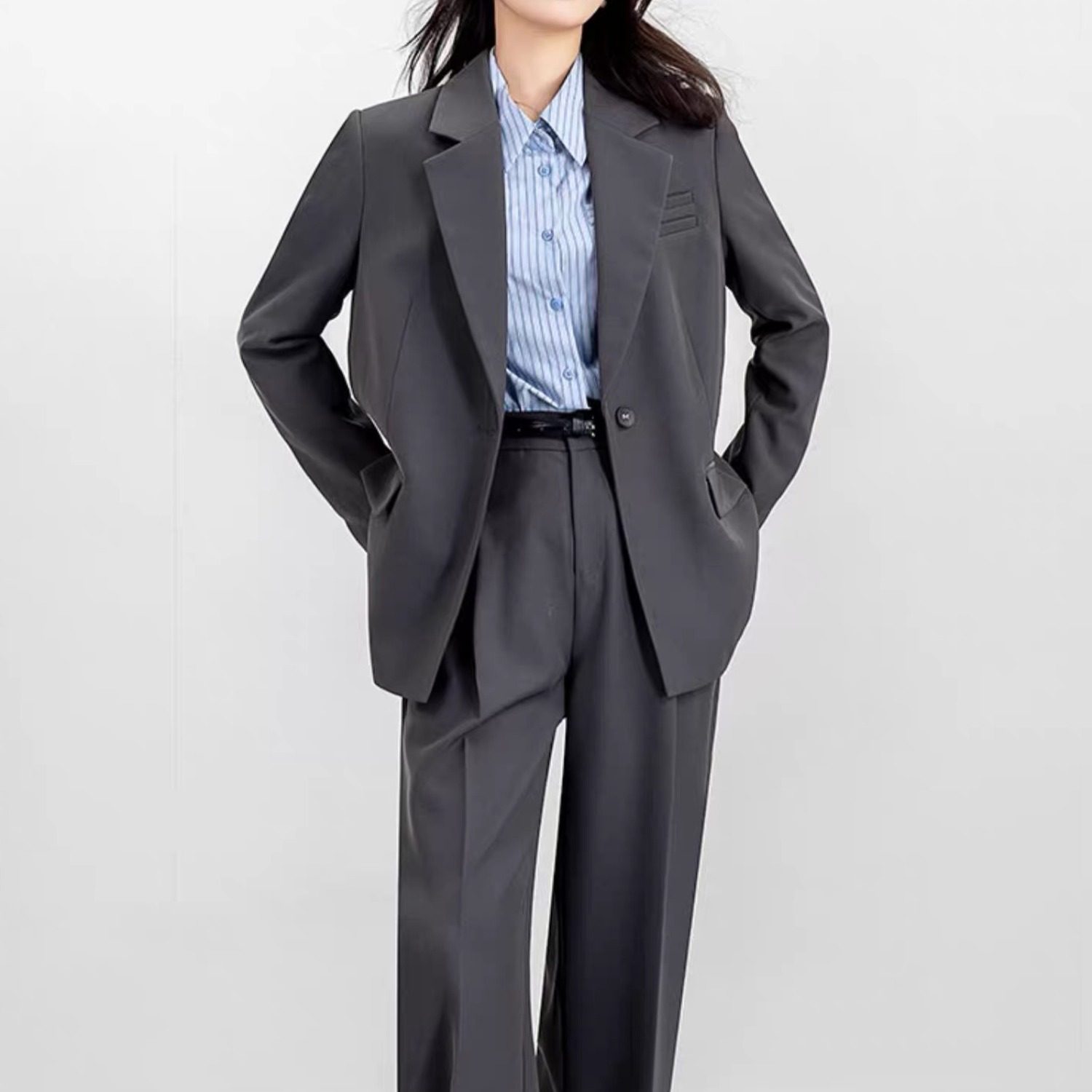 2026新款春秋通勤休闲正装职业大学生面试教资西装套装女工作服