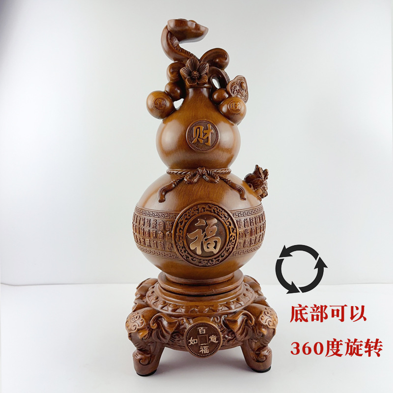 新品百福葫芦摆件创意家居客厅玄关办公室工艺品装饰摆件开业送礼