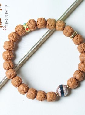 藏式佛手小金刚菩提子五爪三日红原籽直切佛珠单圈手持男女手串链