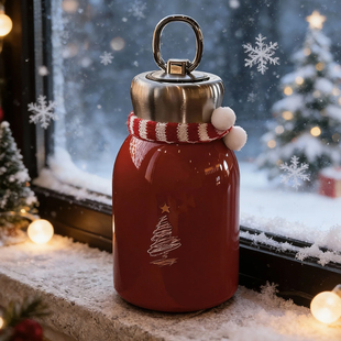 女士高颜值2025新款 小巧便携学生吸管水杯不锈钢饮水304保温杯