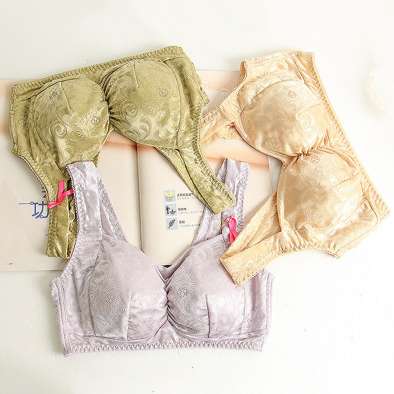 欧蜜莎文胸大码包容侧收运动保养薄全罩杯5139舒适内衣无钢圈文胸