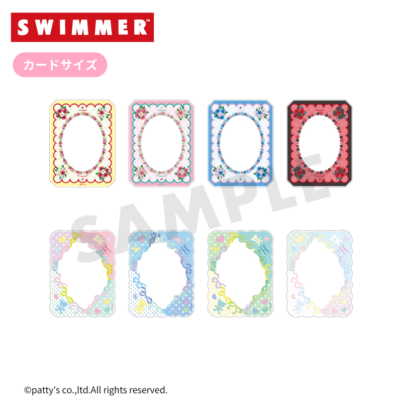 日本预售 fukuya SWIMMER×fanfancy+ 花卉亚克力卡套 谷美