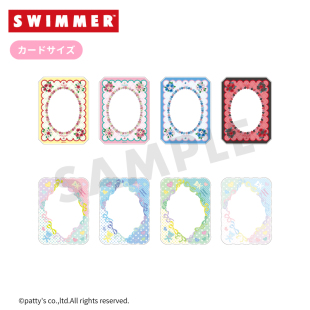 日本预售 fukuya SWIMMER×fanfancy+ 花卉亚克力卡套 谷美