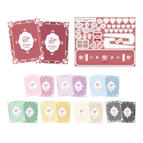 日本正版 fukuya 复古花朵双框亚克力立牌  谷美 周边可爱装饰