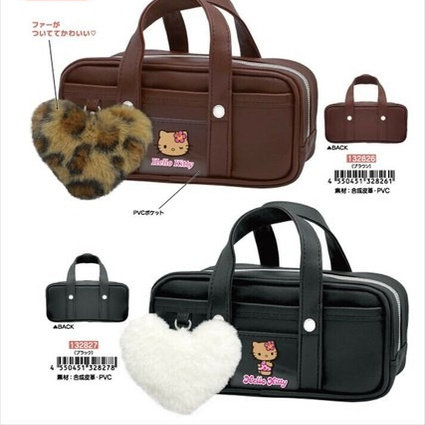日本正版三丽鸥 sanrio  Hello Kitty 书包风格笔袋