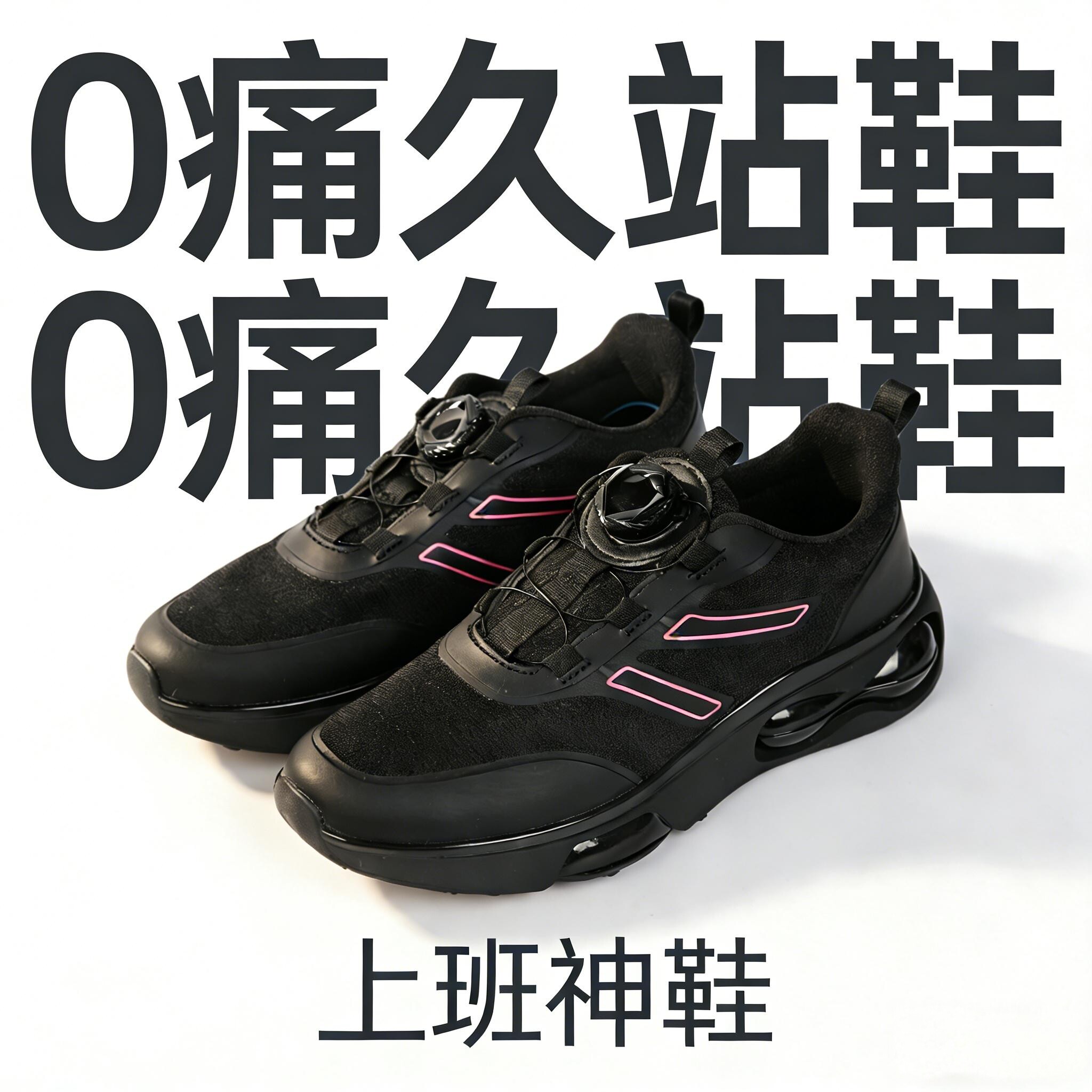 缓足女士工作鞋久站不累缓震防滑防臭透气上班鞋妈妈鞋春季新款鞋