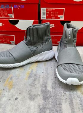adidas阿迪达斯Originals实拍儿童秋冬透气高帮织物童鞋AQ1110