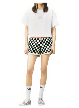 M码Vans复古字母印花夏季女子圆领舒适透气短袖T恤VN0A5F1TWHT