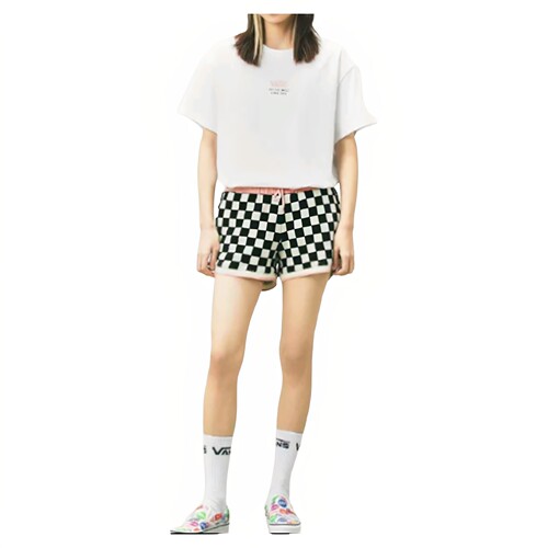 M码Vans复古字母印花夏季女子圆领舒适透气短袖T恤VN0A5F1TWHT