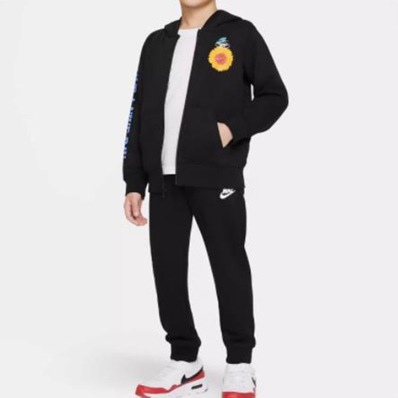 Nike耐克【6码110-116cm】秋冬儿童运动保暖叠搭时尚休闲卫裤卫衣