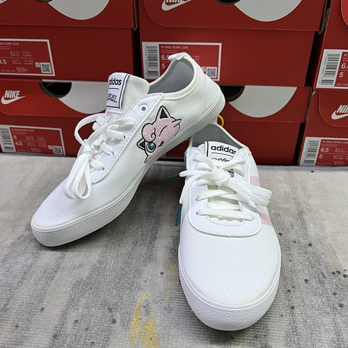 adidas阿迪达斯NEO QT实拍宝可梦联名轻便百搭薄款透气板鞋FW0069