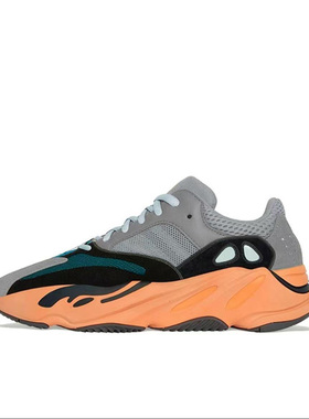 Adidas阿迪达斯Yeezy Boost 700水洗橙男女同款运动休闲鞋GW0296