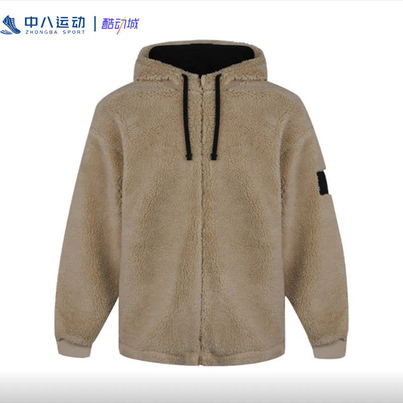 PUMA彪马男女款秋冬防风仿羊羔绒连帽拉链款夹克外套530271-12