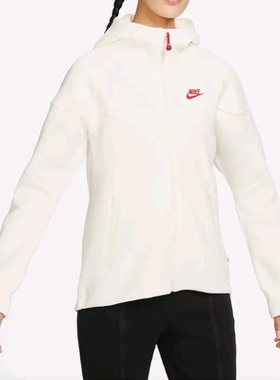 Nike耐克春秋连帽运动休闲宽松时尚潮流百搭夹克外套FZ6385-133