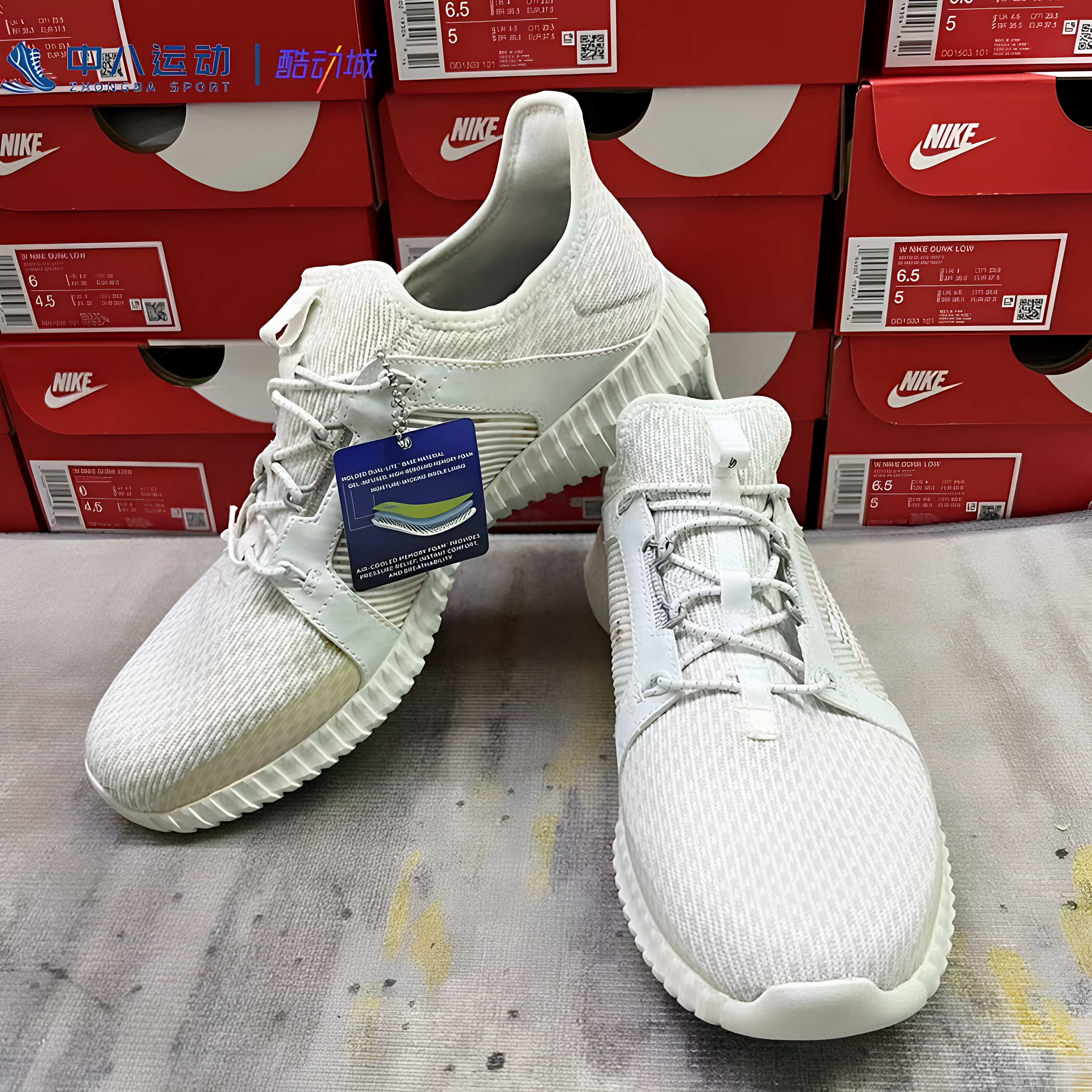 39.5~41码Skechers斯凯奇实拍夏季薄款防滑减震休闲鞋52640-WHT