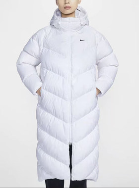 XS-L码Nike耐克女子纯色保暖舒适连帽防风羽绒服HF7894-100