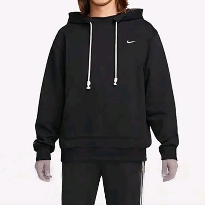 Nike耐克Dri-Fit秋冬季简约运动健身抽绳加绒连帽卫衣DQ5819-010