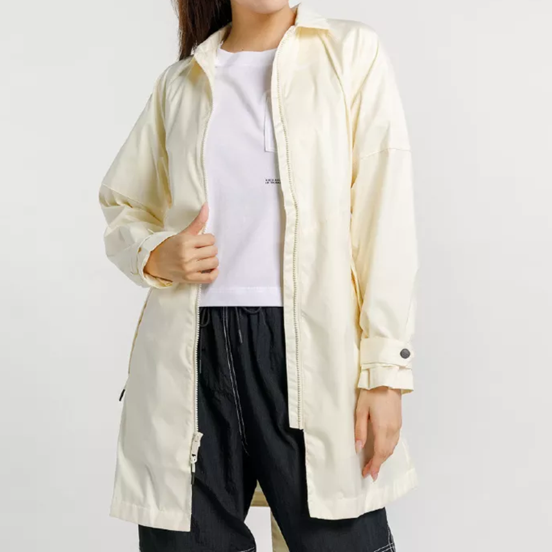 Nike耐克女款中长款梭织防风运动休闲时尚潮流外套风衣CZ8975-113