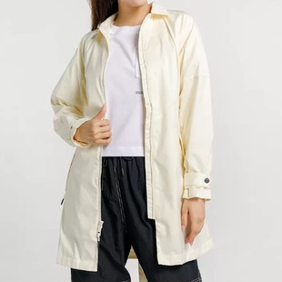 Nike耐克女款中长款梭织防风运动休闲时尚潮流外套风衣CZ8975-113
