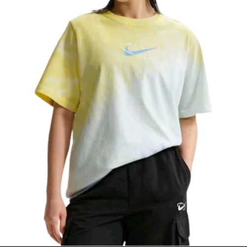 XL码Nike耐克女字圆领时尚百搭渐变运动休闲短袖T恤IR7557-714
