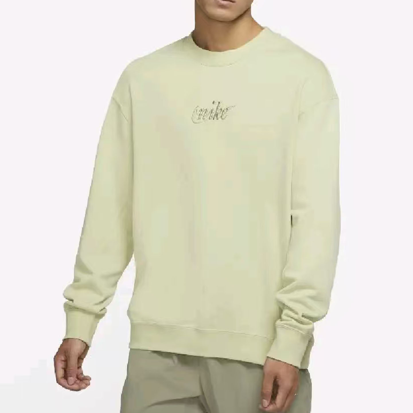 NIKE耐克宽松圆领日常休闲时尚百搭纯色LOGO运动卫衣DR7836-371