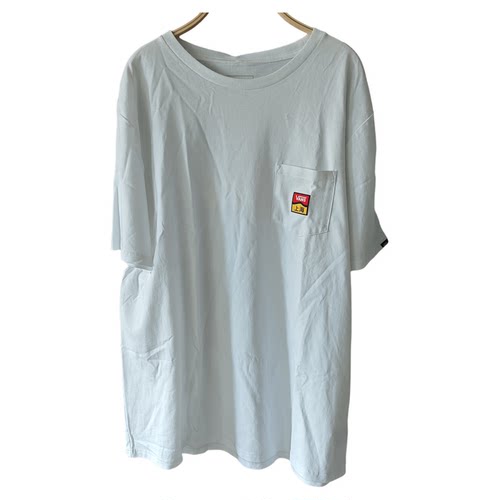 2XL码Vans范斯夏季宽松圆领时尚百搭休闲运动T恤短袖VN0A54MXWHT