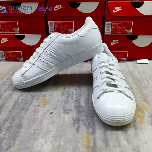 Adidas阿迪达斯Superstar 80s实拍贝壳头复古减震板鞋S76540