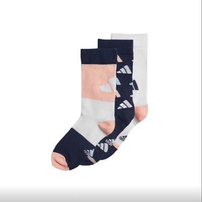 ADIDAS阿迪达斯儿童中筒袜排汗