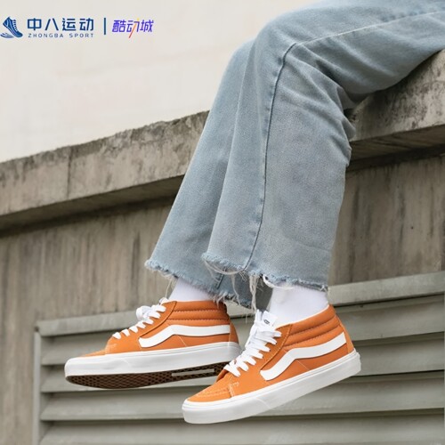 VANS万斯SK8-Mid百搭防滑耐磨潮流拼接复古高帮板鞋VN0A3WM360C
