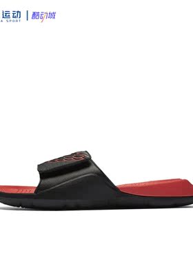 47.5码nike耐克Air Jordan魔术贴泡棉回弹防滑一字拖鞋AA2517-023