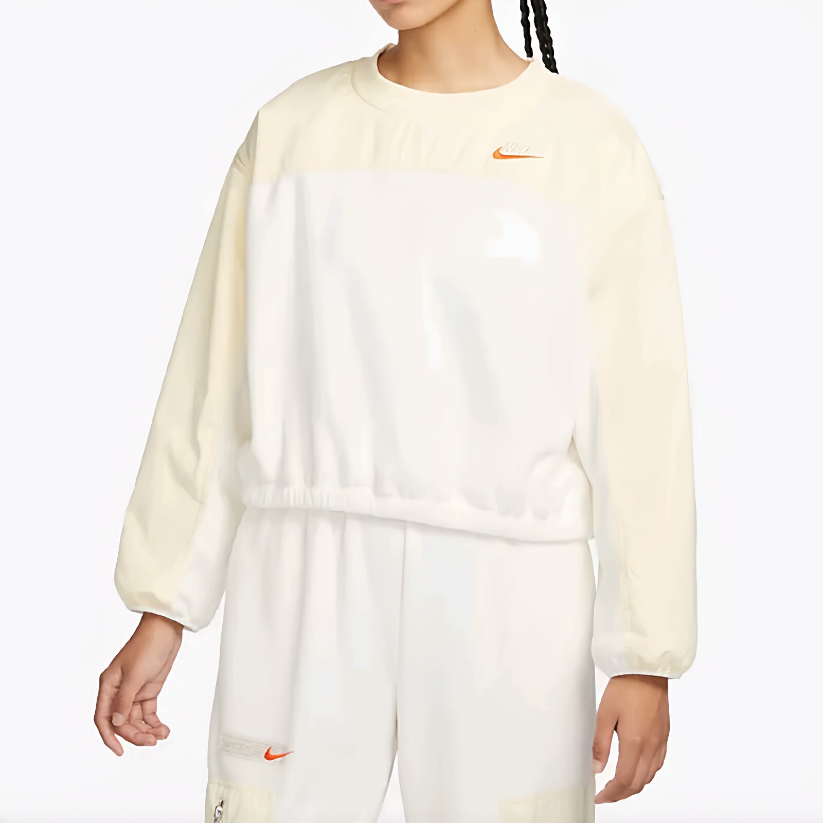 【L码】Nike耐克正品女款专柜秋冬保暖叠搭运休闲卫衣外套羽绒服