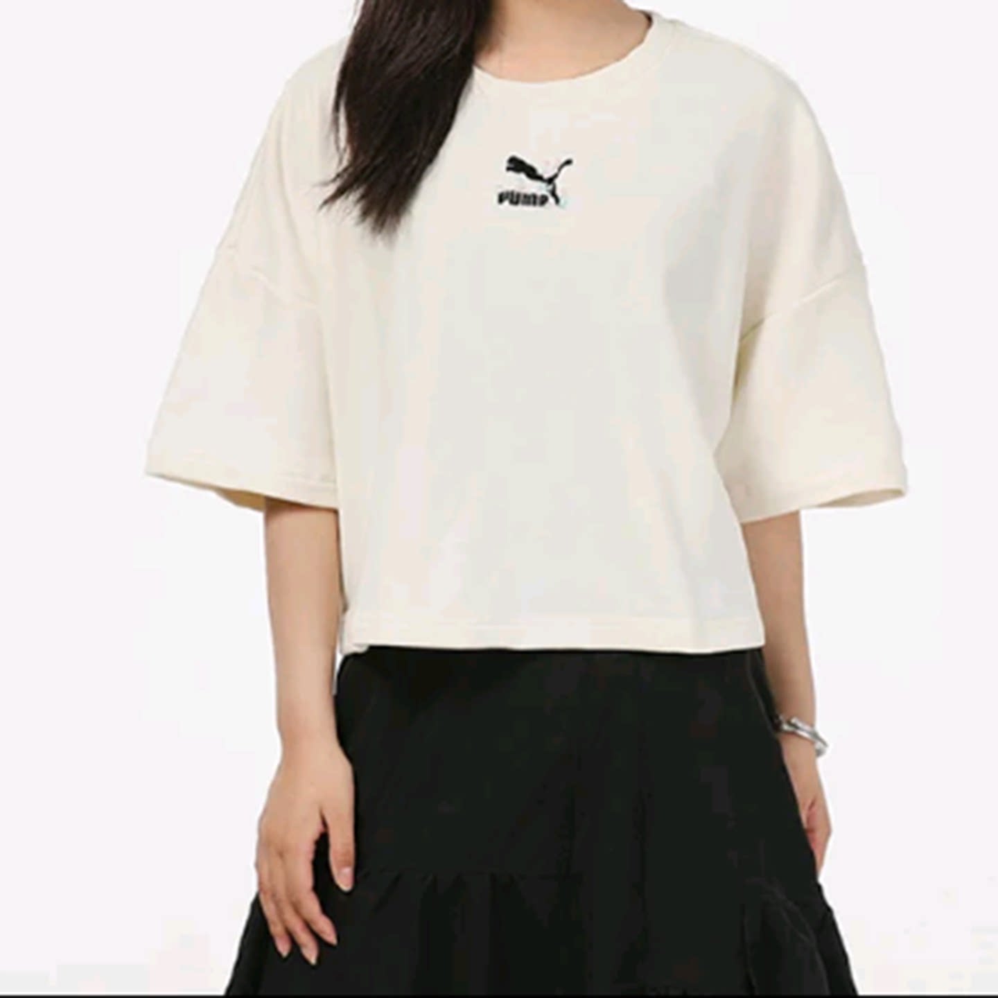 L/2XL码PUMA彪马正品女款时尚短款简约百搭运动休闲短袖533212-73