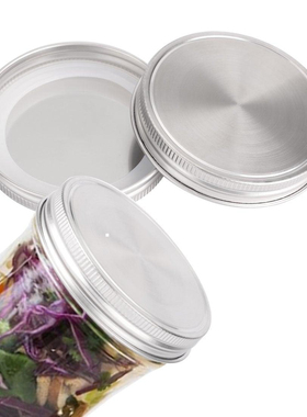 masonjar通用不锈钢密封盖吸管盖梅森杯公鸡杯把手杯不锈钢密封盖