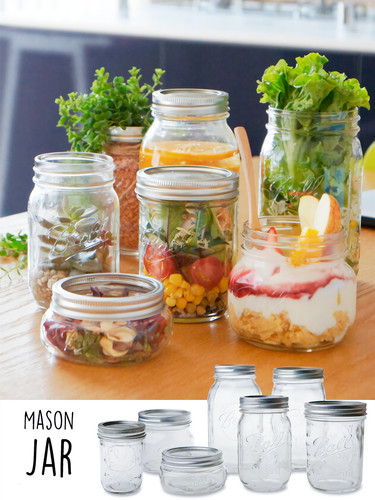 masonjar家用玻璃密封罐耐高温