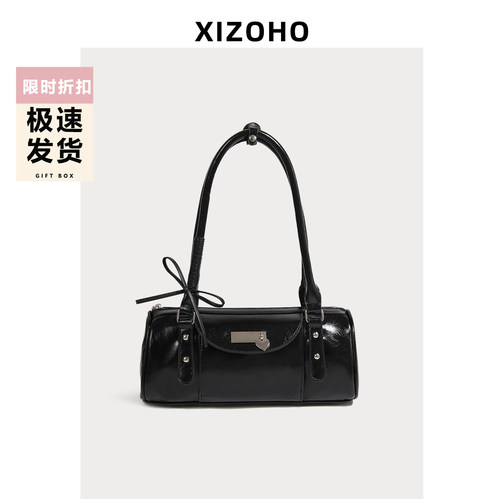 兮兮定制原创芭蕾蝴蝶结法棍包