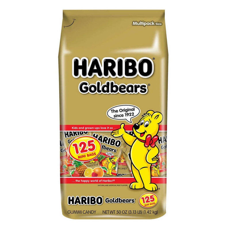 原装进口HARIBO哈瑞宝金熊小熊软糖混合水果味1公斤QQ橡皮糖果